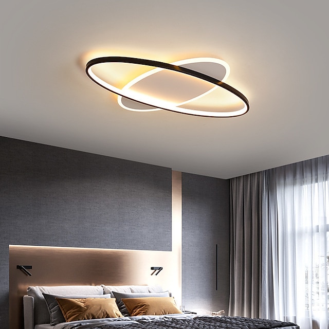  luz de teto led 45 55 cm cluster design flush mount com acabamento em metal pintado com led moderno 220-240v