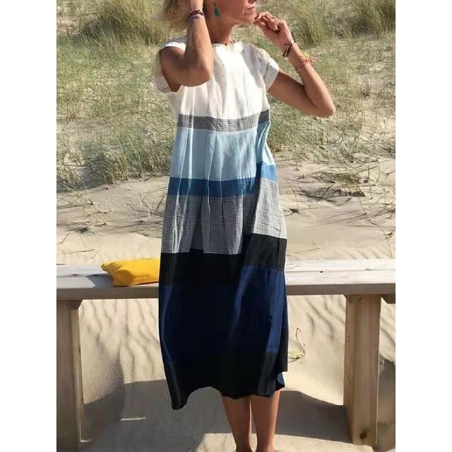 multi coloured shift dress