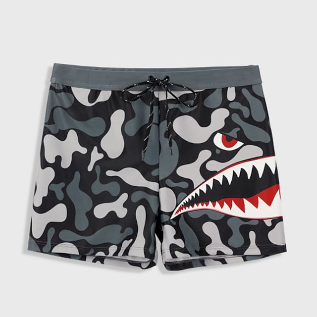 

Men's Swim Shorts Swim Trunks Spandex Board Shorts Bottoms Breathable Quick Dry Stretchy Drawstring With Pockets Mesh Lining - Swimming Surfing Beach Water Sports Camo / Camouflage Autumn / Fall