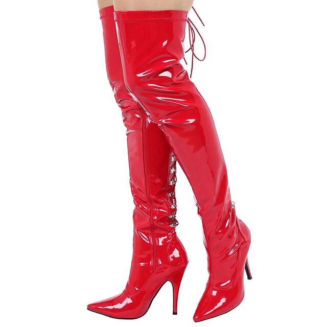 Women S Boots Plus Size Stripper Boots Sexy Boots Party Solid Colored Over The Knee Boots Thigh