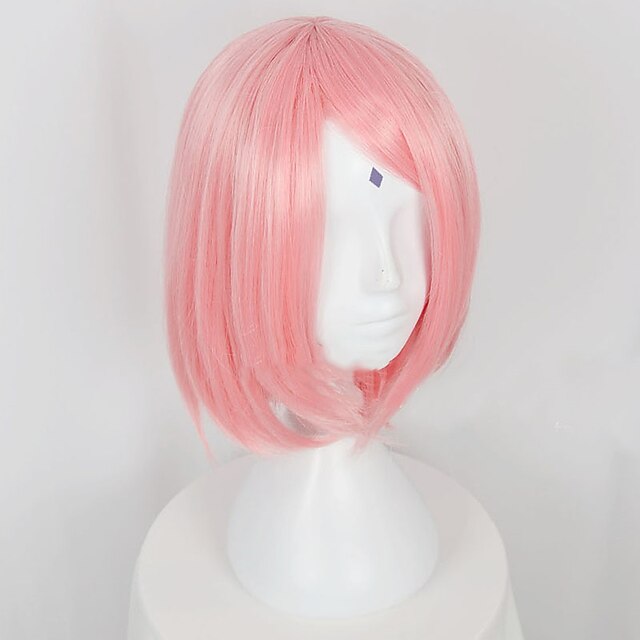 Beauty & Hair Wigs & Hair Pieces | Anime Haruno Sakura Short Pink Styled Hair with Headband Heat Resistant Cosplay Costume WigsW