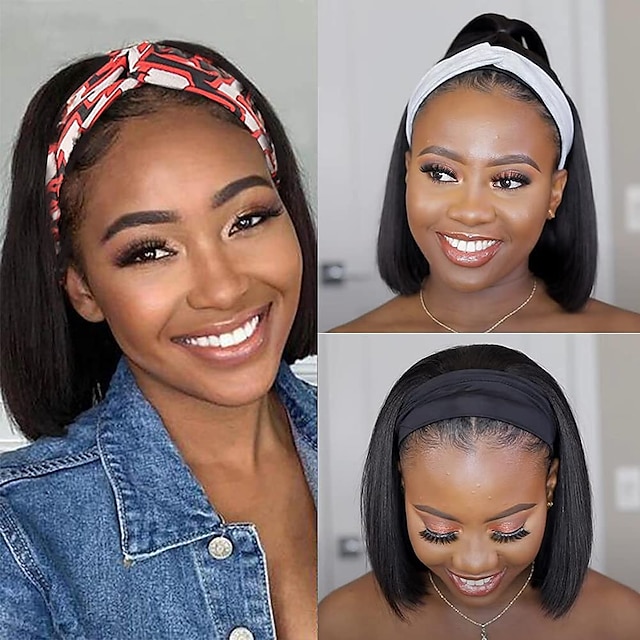 headband short wig