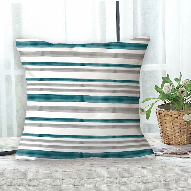 Home & Garden Home Decor | Stripe Double Side Cushion Cover 1PC Soft Decorative Square Throw Pillow Cover Cushion Case Pillowcas