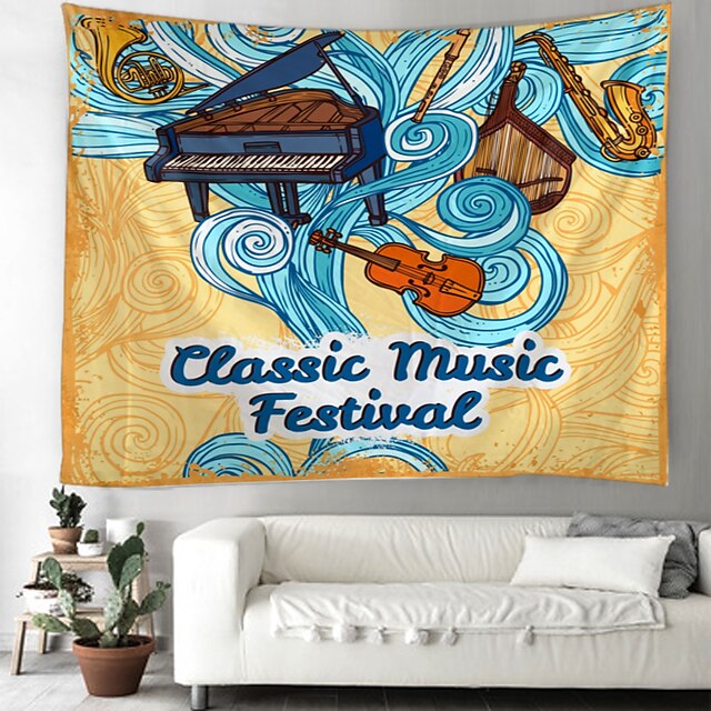 Home & Garden Home Decor | Music Party Festival Wall Tapestry Art Deco Blanket Curtain Hanging Home Bedroom Living Room Decorati