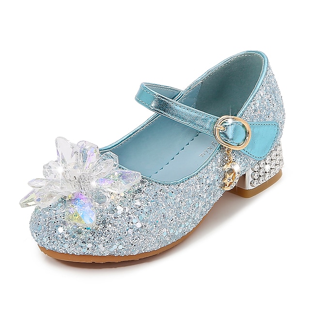 Girls' Heels Flower Girl Shoes Princess Shoes School Shoes Rubber PU ...