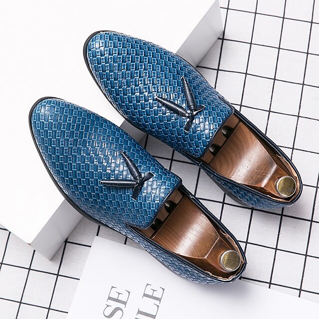 Men's Loafers & Slip-Ons Dress Shoes Plus Size Driving Loafers Woven ...
