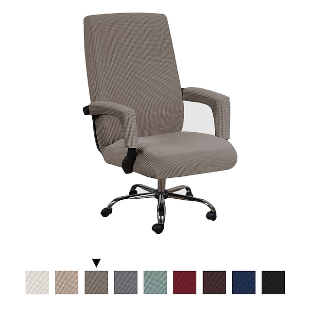  κάλυμμα καρέκλας γραφείου υπολογιστών καρέκλα παιχνιδιού καρέκλα τεντωμένο κάλυμμα απλό συμπαγές χρώμα ανθεκτικό πλένεται προστατευτικό επίπλων