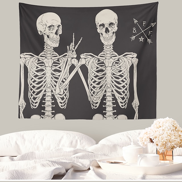 Home & Garden Home Decor | Skull Wall Tapestry Art Decor Blanket Curtain Hanging Home Bedroom Living Room Decoration - IJ48597