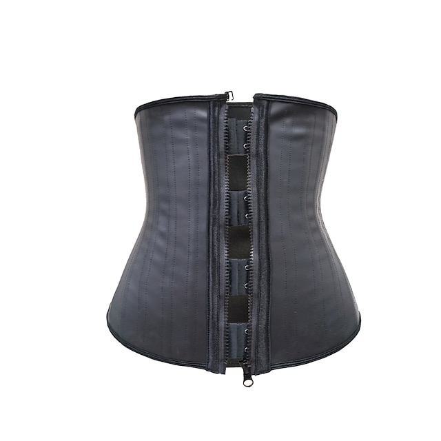 

Shapewear 25 Steel Bone Zipper Rubber Corset Sports Fitness Sweating Plastic Belt Abdomen Waist Belt