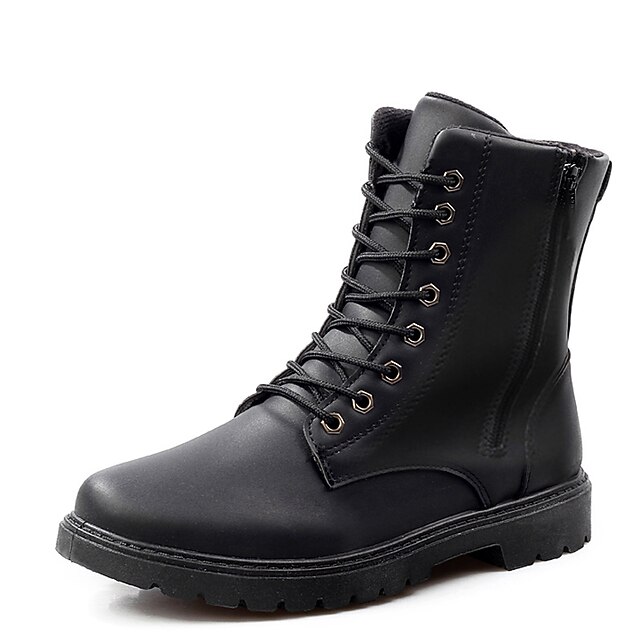 color block combat boots