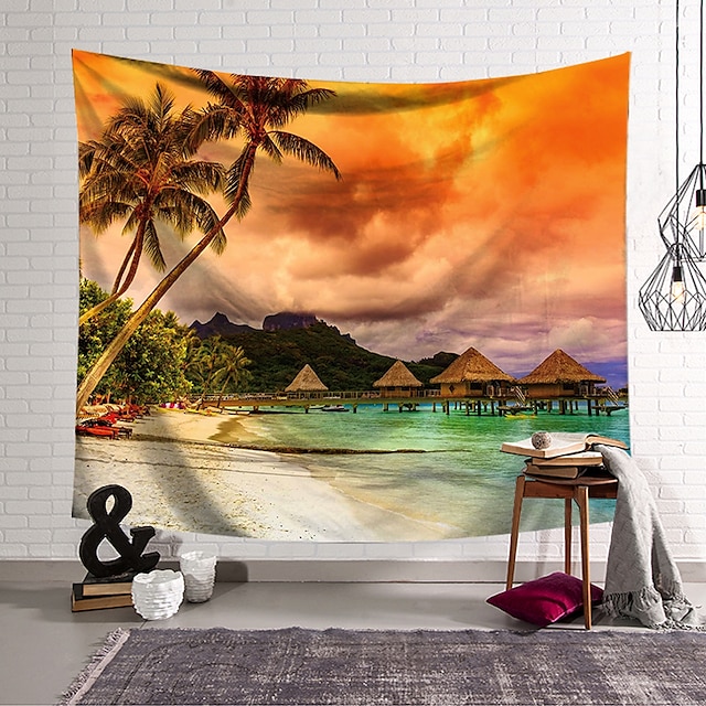 Home & Garden Home Decor | Landscape Wall Tapestry Art Decor Blanket Curtain Hanging Home Bedroom Living Room Decoration Polyest