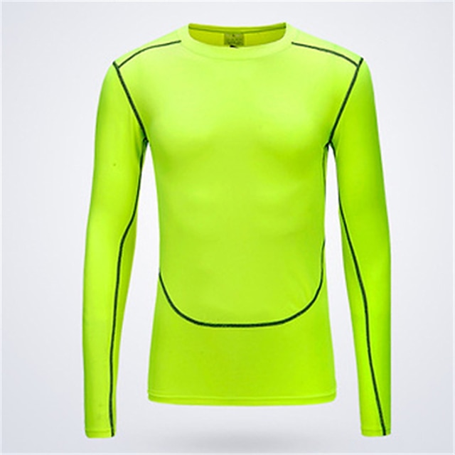 Sports & Outdoors Running, Jogging & Walking | Mens Long Sleeve Compression Shirt Running Shirt Tee Tshirt Top Athletic Summer S