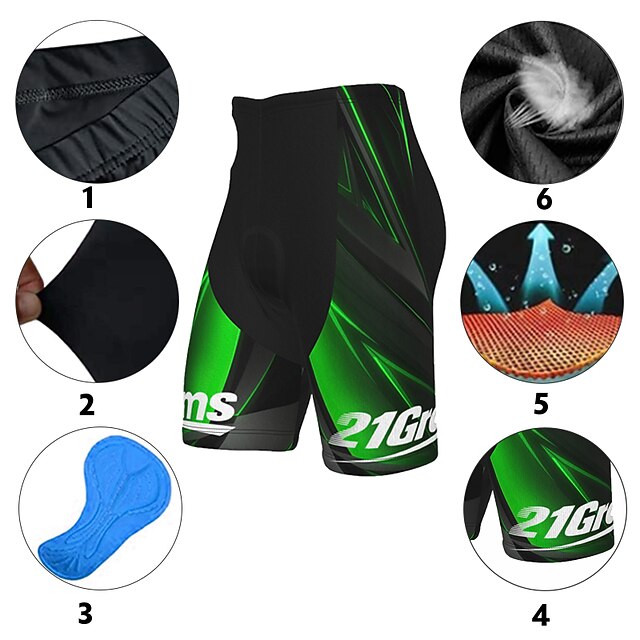 21Grams Men's Bike Shorts Cycling Shorts Bike Shorts Pants Mountain Bike MTB Road Bike Cycling