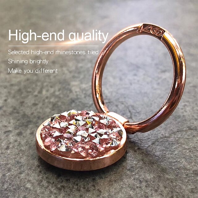 Phones & Accessories Phone Mounts & Holders | Crystal Glitter Ring Mobile Phone Stand Holder For iPhone 12 pro Huawei Samsung Ro