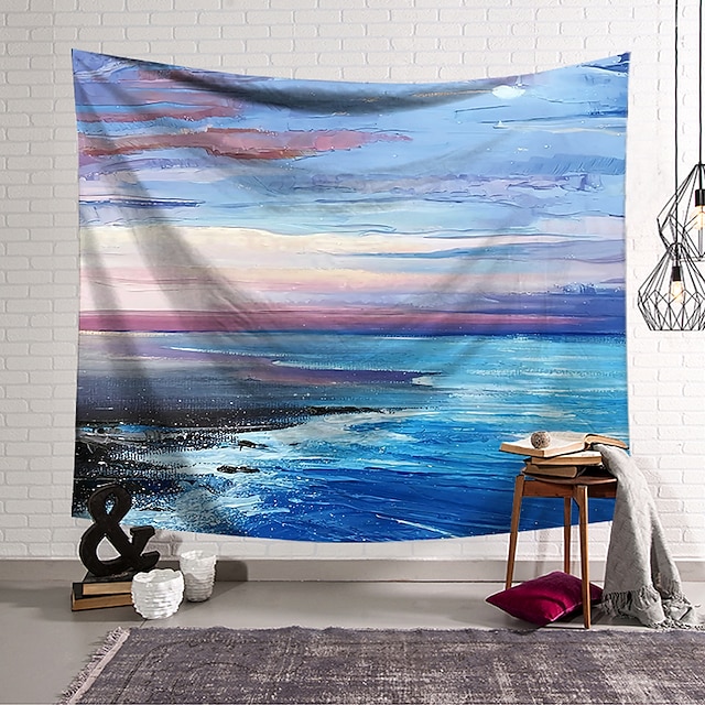 Home & Garden Home Decor | Oil Painting Style Wall Tapestry Art Decor Blanket Curtain Hanging Home Bedroom Living Room Decoratio