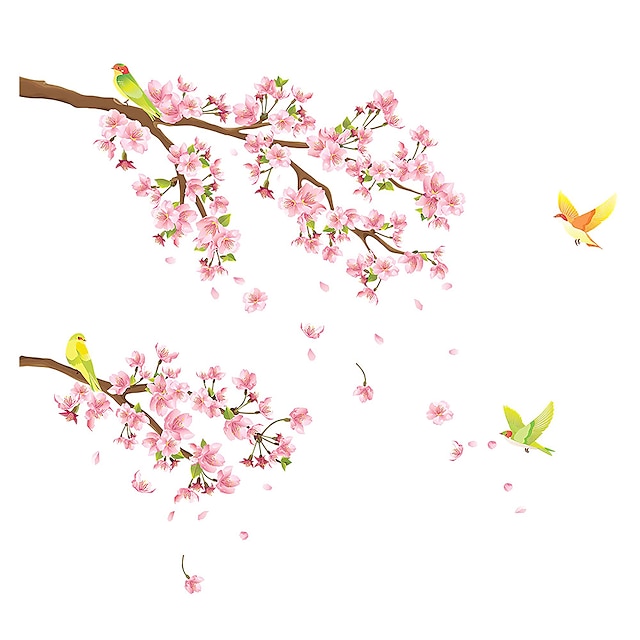 Home & Garden Home Decor | Plum Branch Wall Stickers Removable PVCRemovable Stickers, Home Decoration Wall Decal Wall Stickers f