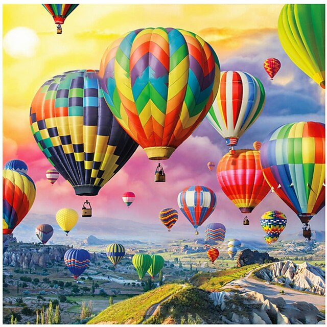  1pc DIY Diamond Painting Sky Hot Air Balloon Diamond Painting Handcraft Home Gift Without Frame