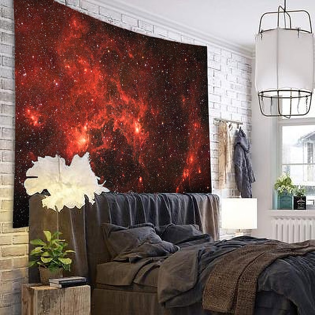 Home & Garden Home Decor | Seven Stars Sky Pattern Tapestry Art Deco Blanket Curtain Hanging Home Bedroom Living Room Decoration