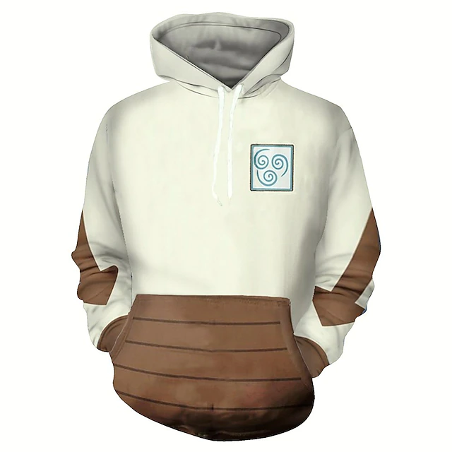 Avatar: The Last Airbender Appa Cosplay Costume Hoodie Back To School 3D Printing For Men's Women's Adults' Back To School3