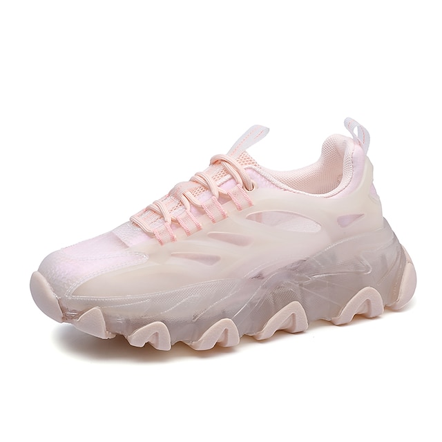 Mujer Zapatillas de Atletismo Tacón Plano Dedo redondo Botines Botines  Diario Trabajo Malla Un Color Rosa Blanco 8756235 2022 – €79.99