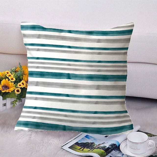 Home & Garden Home Decor | Stripe Double Side Cushion Cover 1PC Soft Decorative Square Throw Pillow Cover Cushion Case Pillowcas