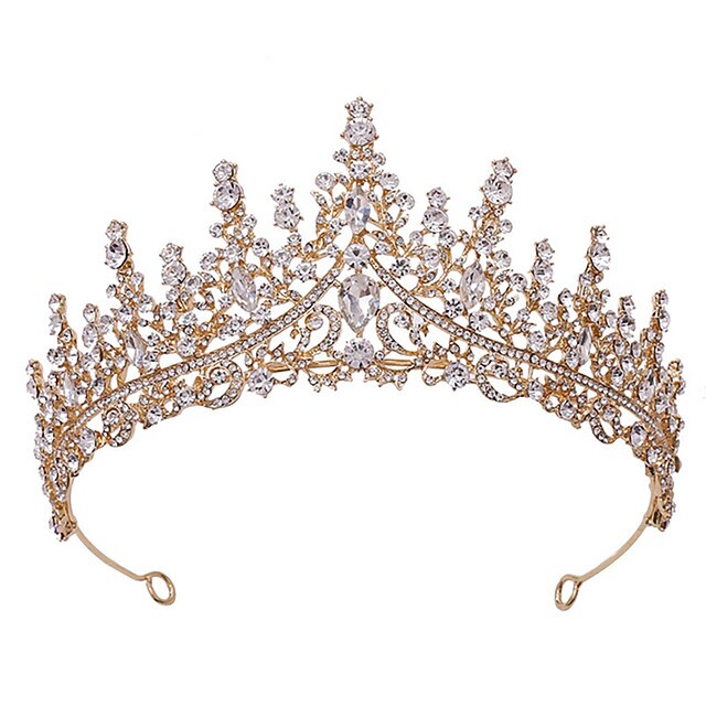 Bride Headdress Luxury Crystal Rhinestone Baroque Handmade Colorful Crystal Rhinestione Crown Multicolor Tiara Accessory Bridal Headdress3