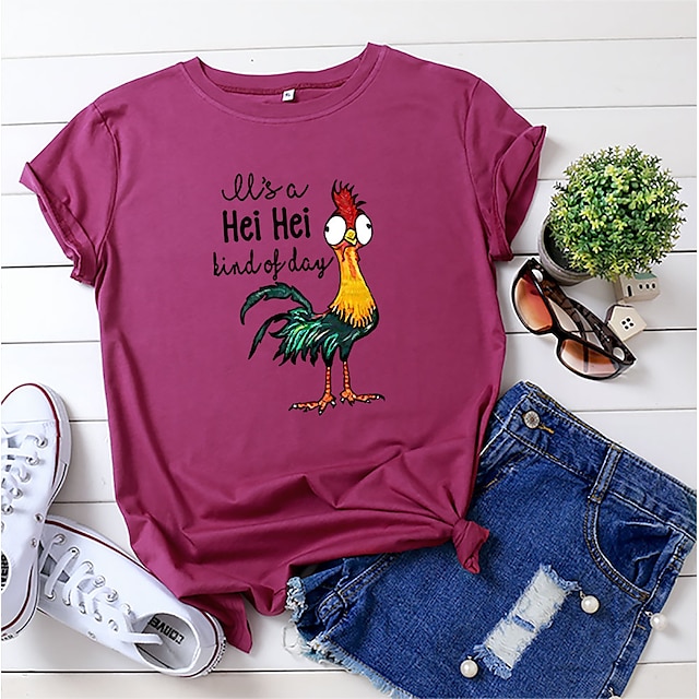 it's a hei hei kind of day shirt for women cartoon chicken graphic ...