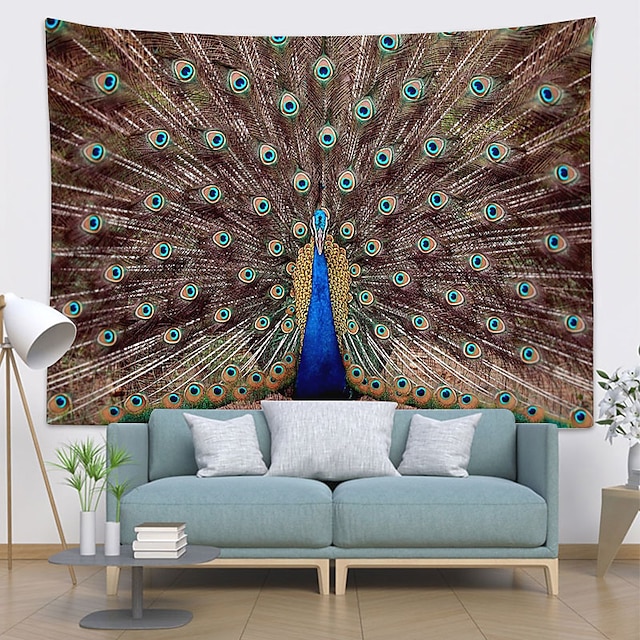 Home & Garden Home Decor | Peacock Animal Wall Tapestry Art Decor Blanket Curtain Hanging Home Bedroom Living Room Decoration - 