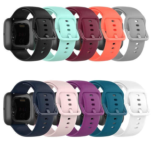  Bracelet de Montre  pour Fitbit Versa 2 / Versa Lite / Versa SE / Versa Fitbit Versa Silicone Remplacement Sangle Respirable Bracelet Sport Bracelet