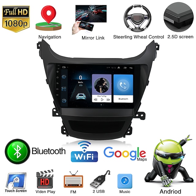  9 inch Car MP3 Player / Car GPS Navigator Touch Screen / GPS / MP3 for Hyundai Support MP3 / WMA / WAV GIF / BMP / PNG