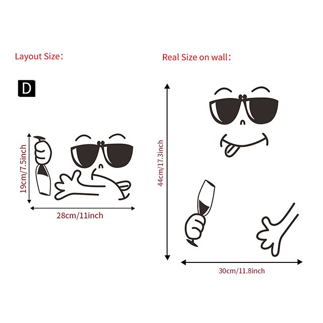 Home & Garden Home Decor | cross-border hot style custom sunglasses smiling refrigerator magnet factory direct wholesale cartoon