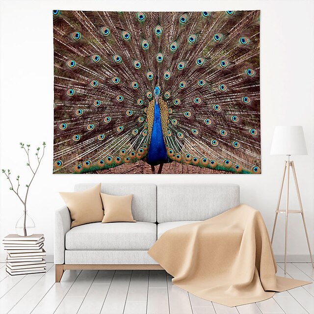 Home & Garden Home Decor | Peacock Animal Wall Tapestry Art Decor Blanket Curtain Hanging Home Bedroom Living Room Decoration - 