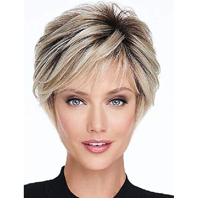 short pixie blonde wigs