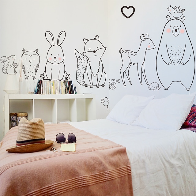 Home & Garden Home Decor | Cartoon Wall Stickers Bedroom / Kids Room & kindergarten, Removable PVC Home Decoration Wall Decal 1p