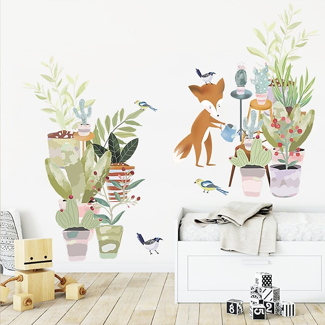 Home & Garden Home Decor | Animals Cartoon Wall Stickers Living Room Kids Room Kindergarten Removable PVC Home Decoration Wall D