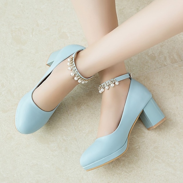 Girls' Heels Daily Dress Shoes Heel Cosplay Lolita PU Height-increasing ...