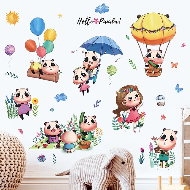 Home & Garden Home Decor | Cartoon Wall Stickers Bedroom / Living Room Removable PVC Home Decoration Wall Decal 1pc 60*90CM - TB