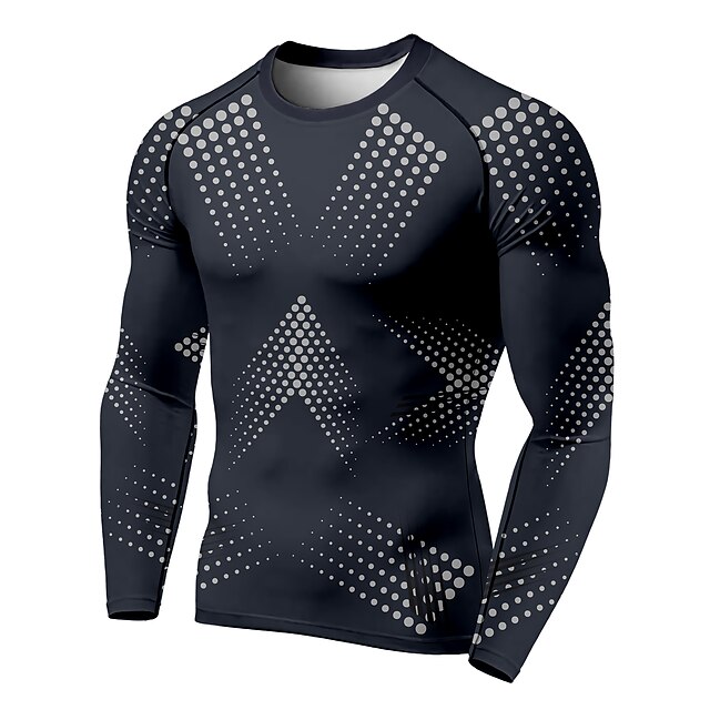 Sports & Outdoors Running, Jogging & Walking | 21Grams® Mens Long Sleeve Compression Shirt Running Shirt Top Athletic Athleisure