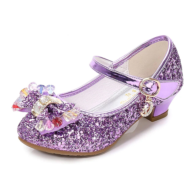 Girls' Heels Glitters Princess Shoes Christmas Party Heels Toddler(9m ...