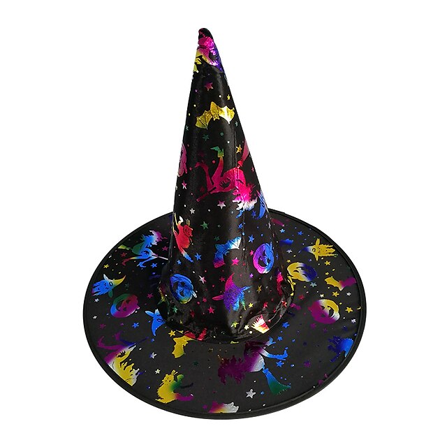 Home & Garden Home Decor | halloween hat for kids modern colorful bronzing decorations for boy and girls halloween witch hat par