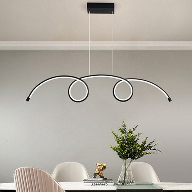  led hanglamp 100 cm enkel ontwerp kroonluchter aluminium artistieke stijl moderne stijl stijlvolle geschilderde afwerkingen artistieke led 110-120v