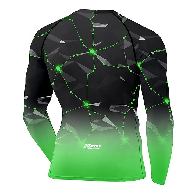 Sports & Outdoors Running, Jogging & Walking | 21Grams® Mens Long Sleeve Compression Shirt Running Shirt Top Athletic Athleisure