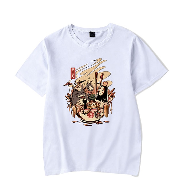  Totoro Cosplay Cosplay-Asut T-paita Anime Painettu Harajuku Kuvitettu Kawaii Käyttötarkoitus Miesten Naisten Aikuisten Takaisin kouluun