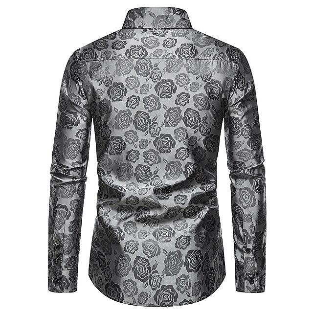 Mens Clothing Mens Shirts | Mens Shirt Graphic Patterned Turndown Casual Daily Button-Down Long Sleeve Tops Casual Fashion Breat