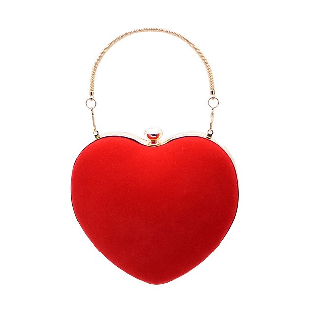 ladies handbags Women's Valentine Bag Heart Shaped Bag Clutch Bags ...