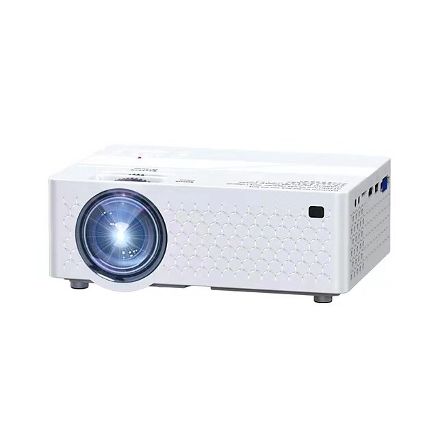  Factory Outlet A6 LCD Projector Built-in speaker WIFI Projector Keystone Correction Manual Focus 640x360 3000 lm Compatible with iOS and Android USB