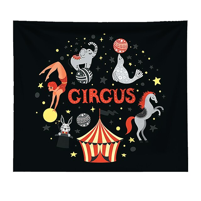 Home & Garden Home Decor | Circus Animals Wall Tapestry Art Decor Blanket Curtain Hanging Home Bedroom Living Room Decoration Po