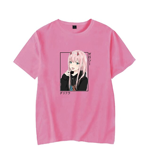 Toys & Hobbies Cosplay & Costumes | Inspired by Darling in the Franxx Zero Two Anime Cartoon Polyester / Cotton Blend Print Hara