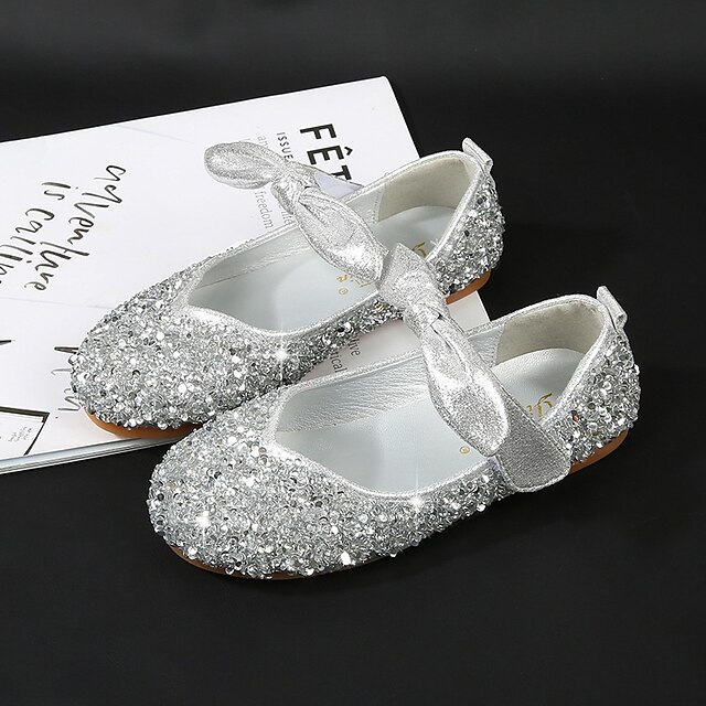 Shoes & Bags Kids Shoes | Girls Flats Flower Girl Shoes Formal Shoes Princess Shoes Rubber PU Portable Cartoon Design Non Slip D