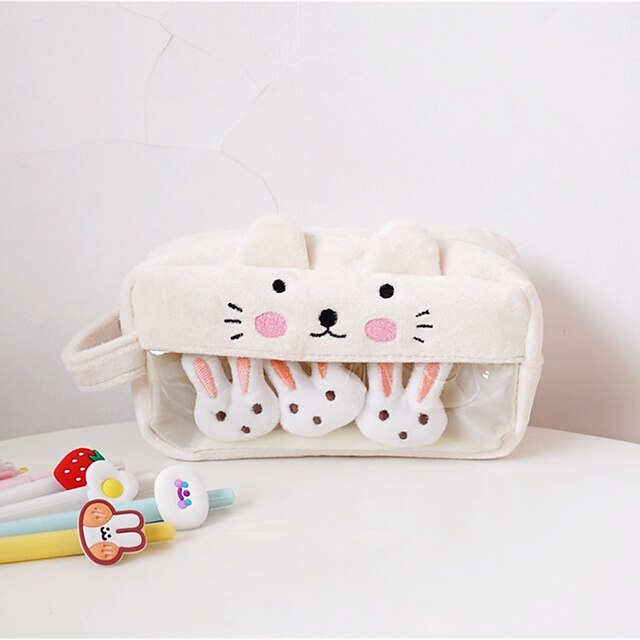 Consumer Electronics Stationery | PencilpenCase box back to school gift Cute animals large capacity Simple Stationery Bag Holder